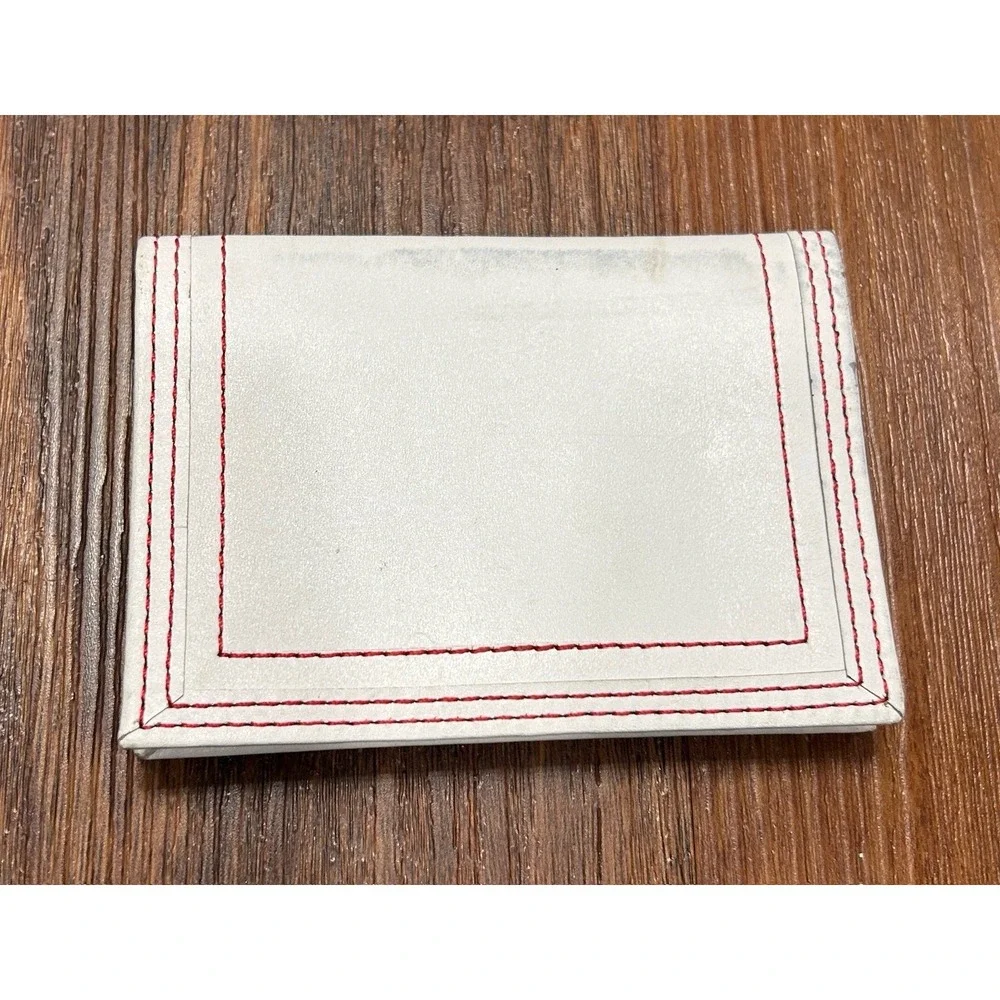 PGA Tour Wallet Red/White Leather‎ Slim Billfold Card Holder